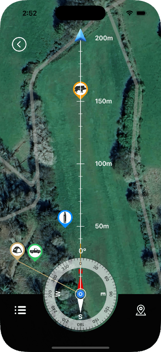 ZenTrace phone map view