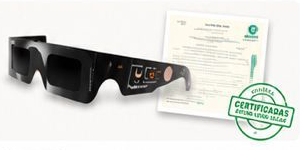 Gafas ROCTAR junto a documentación de certificación